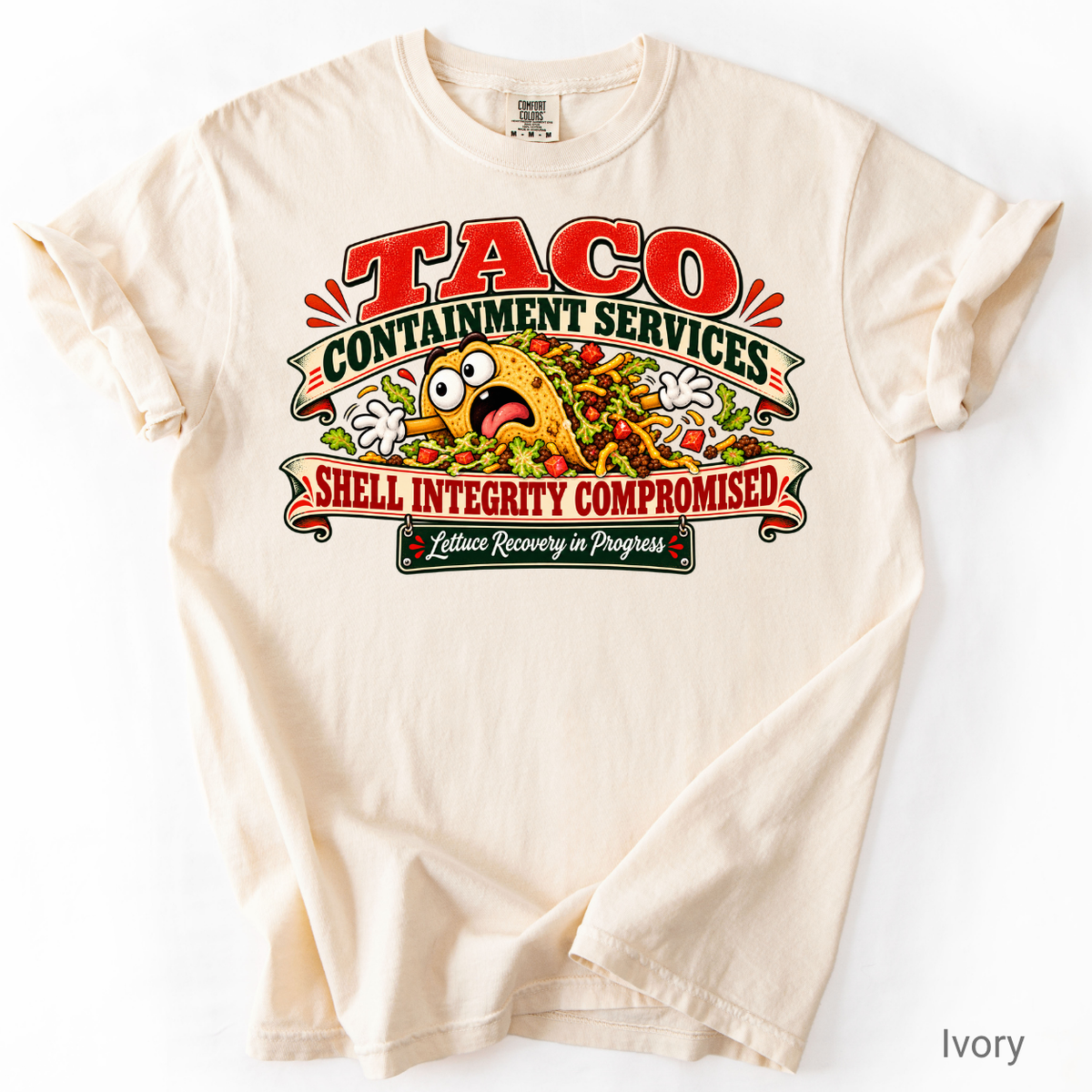 Funny Taco Shirt | Taco Containment Services Graphic Tee