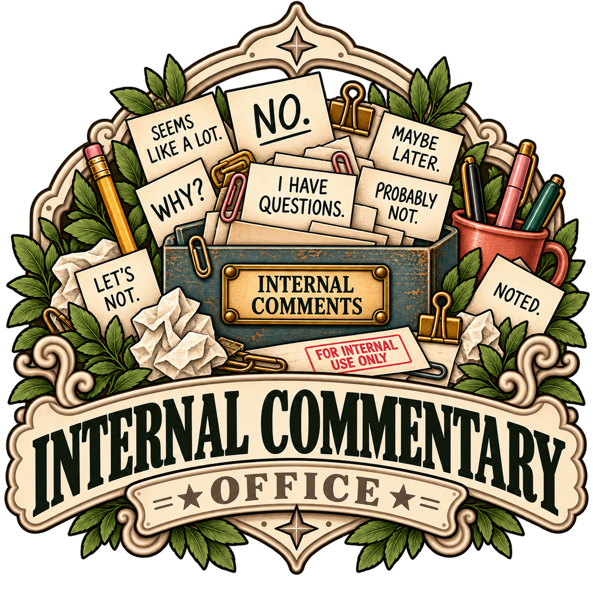 INTERNAL COMMENTARY OFFICE