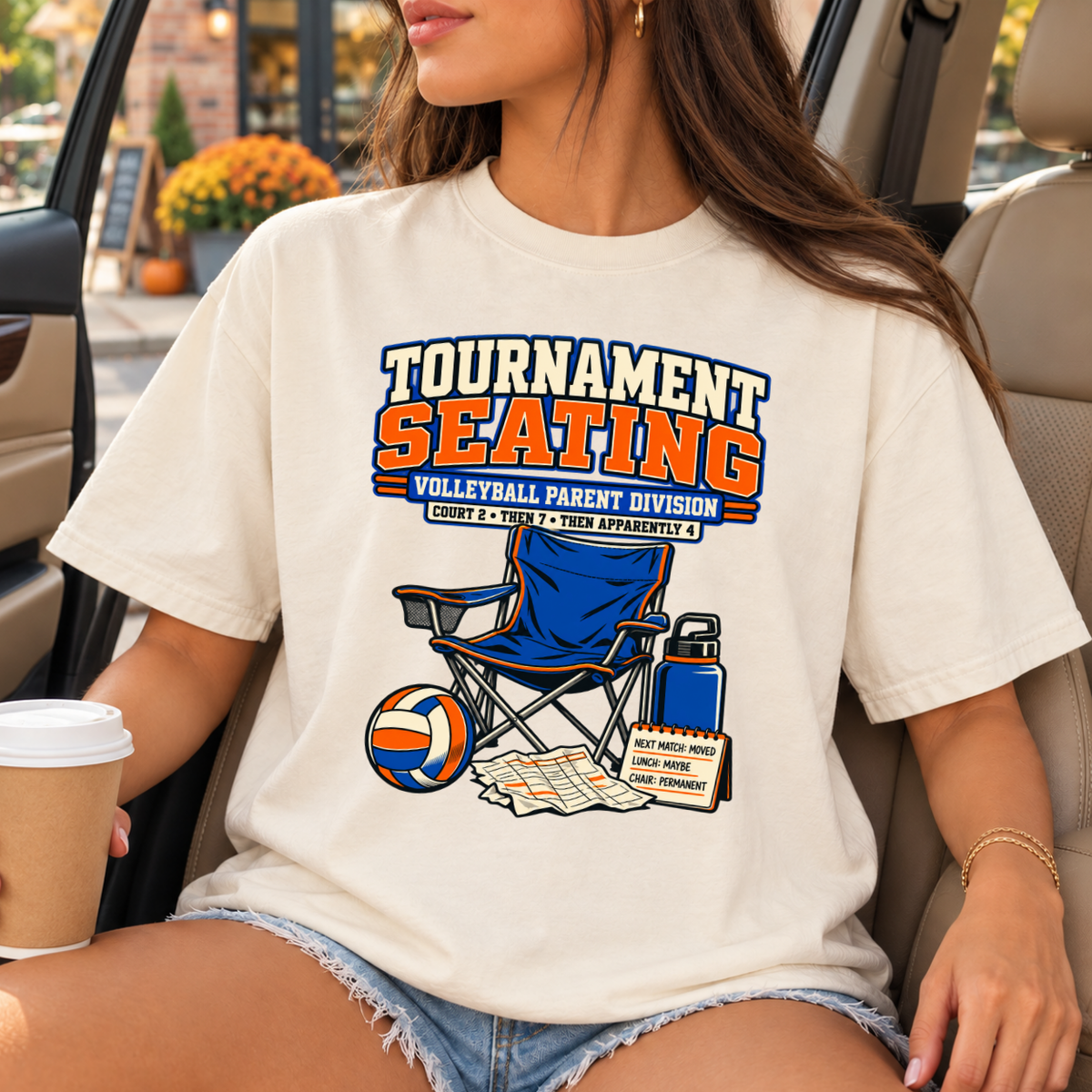 Tournament Seating Volleyball Parent T-Shirt