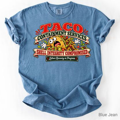 Funny Taco Shirt | Taco Containment Services Graphic Tee