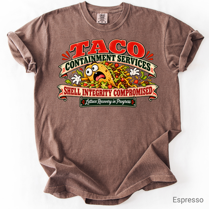 Funny Taco Shirt | Taco Containment Services Graphic Tee