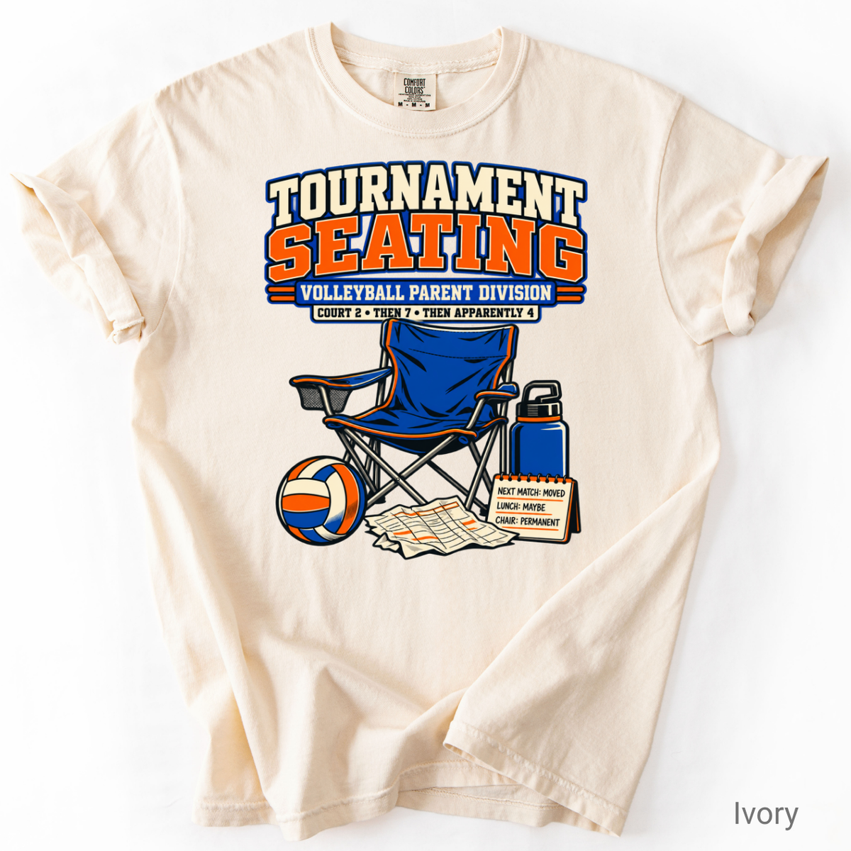 Tournament Seating Volleyball Parent T-Shirt