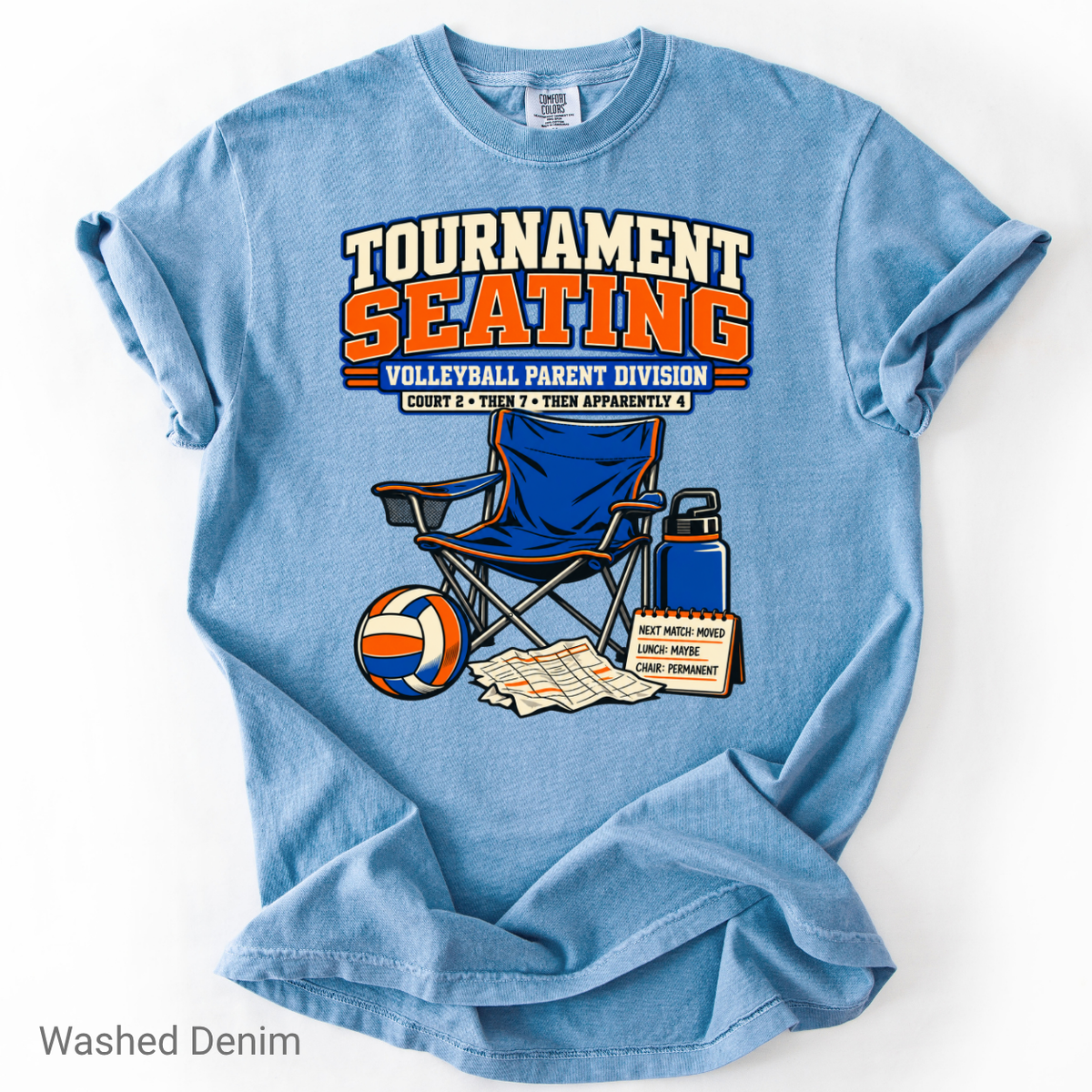 Tournament Seating Volleyball Parent T-Shirt